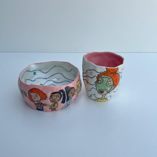 Matcha set with beach bag-ginger stories
