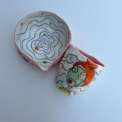 Matcha set with beach bag-ginger stories