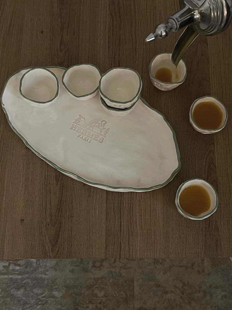 A set of saudi coffee cups