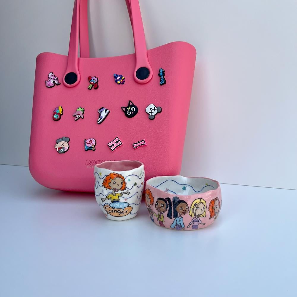 Matcha set with beach bag-ginger stories