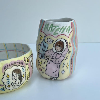 Matcha set with beach bag-Korean matcha