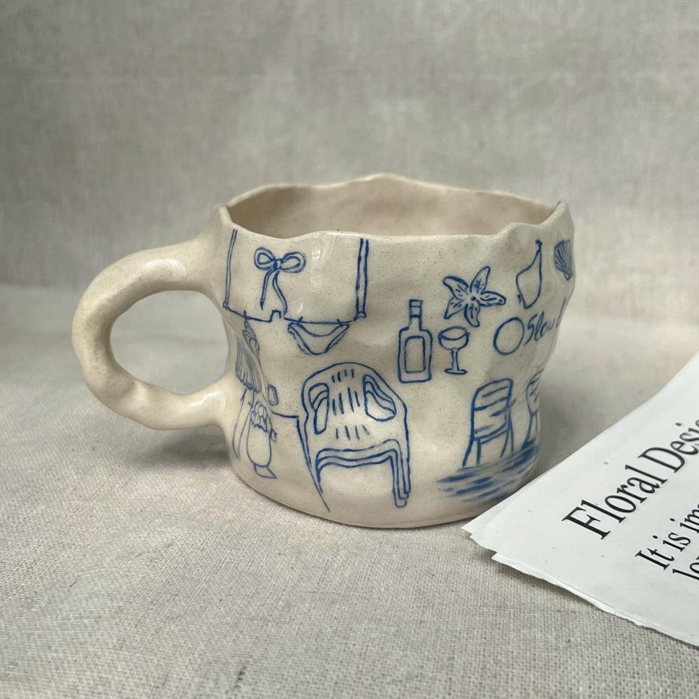 Summer cup dark blue