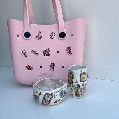 Matcha set with beach bag-matcha girl