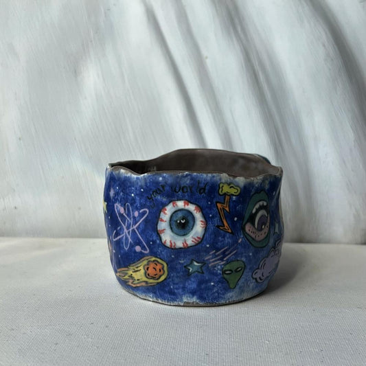 strange planets cup & small beach bag