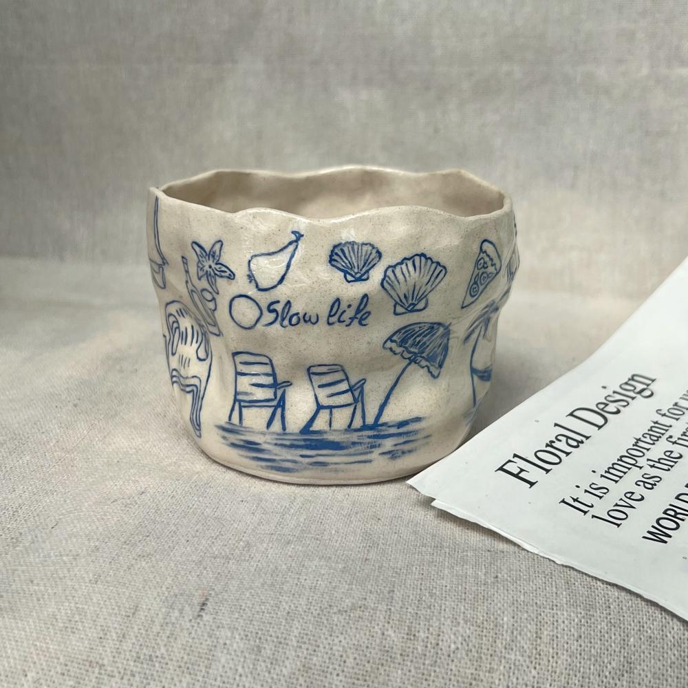 Summer cup dark blue