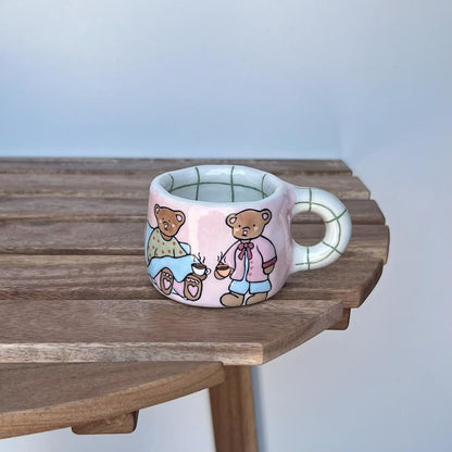 The friendly bear and coffee