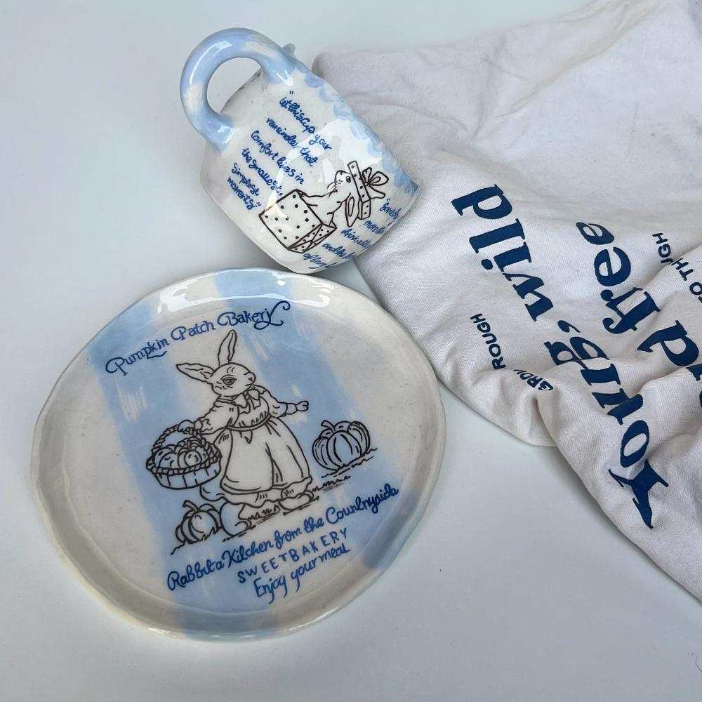 Rabbit garden set