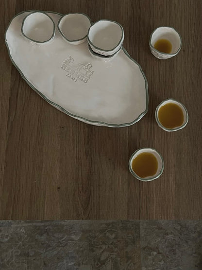 A set of saudi coffee cups
