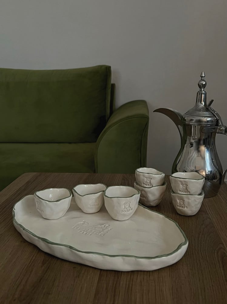 A set of saudi coffee cups